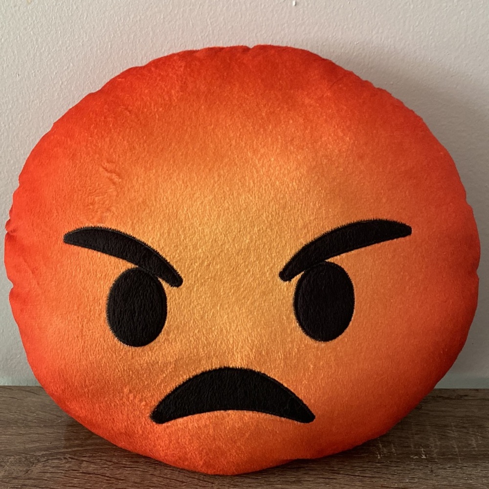 Angry Emoji Pillow